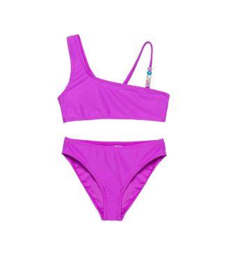 Girls' Sun Beading Asymmetrical Beaded Swim Set - Little Kid by GOTTEX KIDS