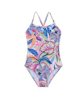 Girls' Tropic Fun Criss Cross Back One Piece - Little Kid by GOTTEX KIDS