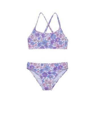 Girls' Vintage-Like Flower Criss Cross Strap Swim Set - Little Kid by GOTTEX KIDS