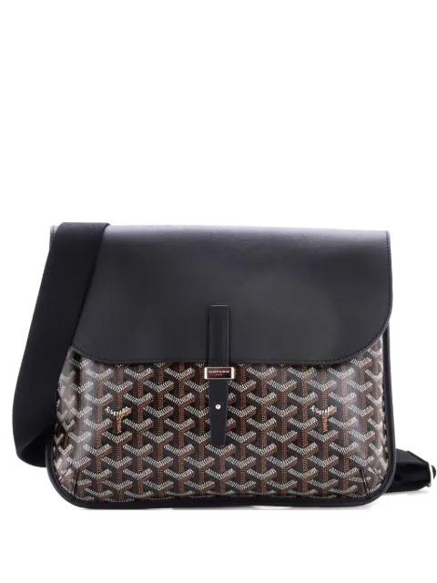 Coursier Messenger Bag Coated Canvas and Leather crossbody bag by GOYARD 