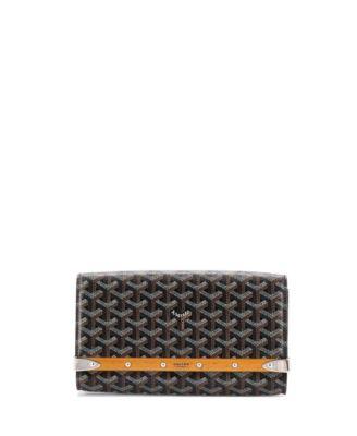 PM Monte Carlo Clutch with Strap Coated Canvas by  GOYARD