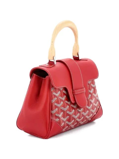 Saigon Top Handle Bag Coated Canvas with Leather Mini shoulder bag by GOYARD 