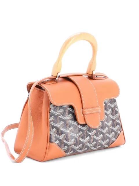 Saigon Top Handle Bag Coated Canvas with Leather Mini shoulder bag by GOYARD 