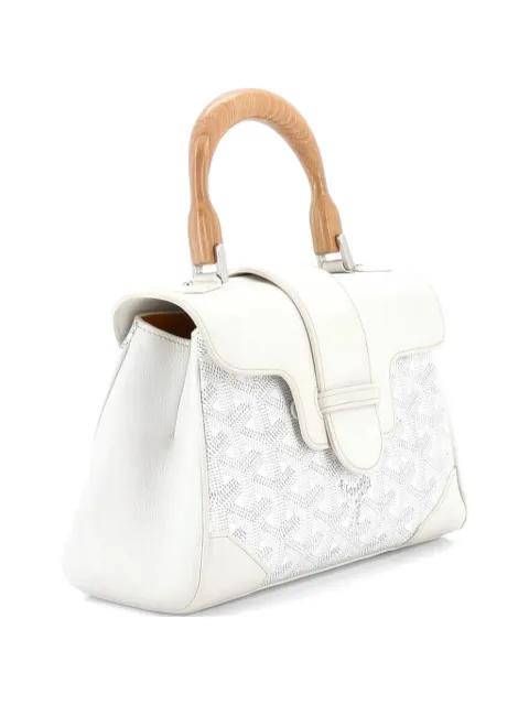 Saigon Top Handle Bag Coated Canvas with Leather Mini shoulder bag by GOYARD 