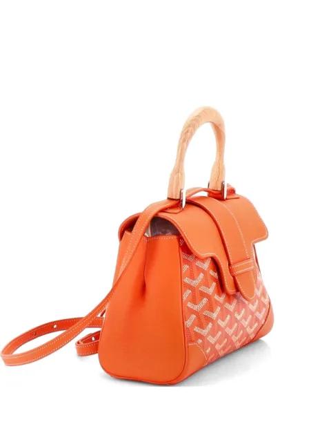 Saigon Top Handle Bag Coated Canvas with Leather Mini shoulder bag by GOYARD 