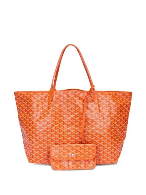 Saint Louis orange print tote bag by GOYARD 
