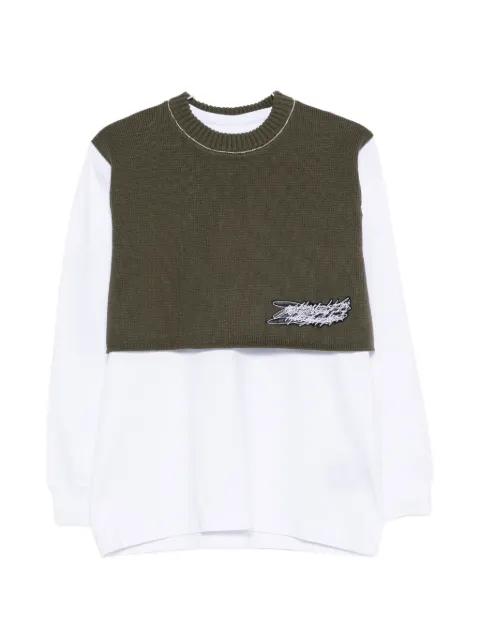 logo-patch knitwear by GR10K