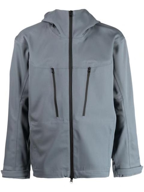 wool zip-up jacket by GR10K