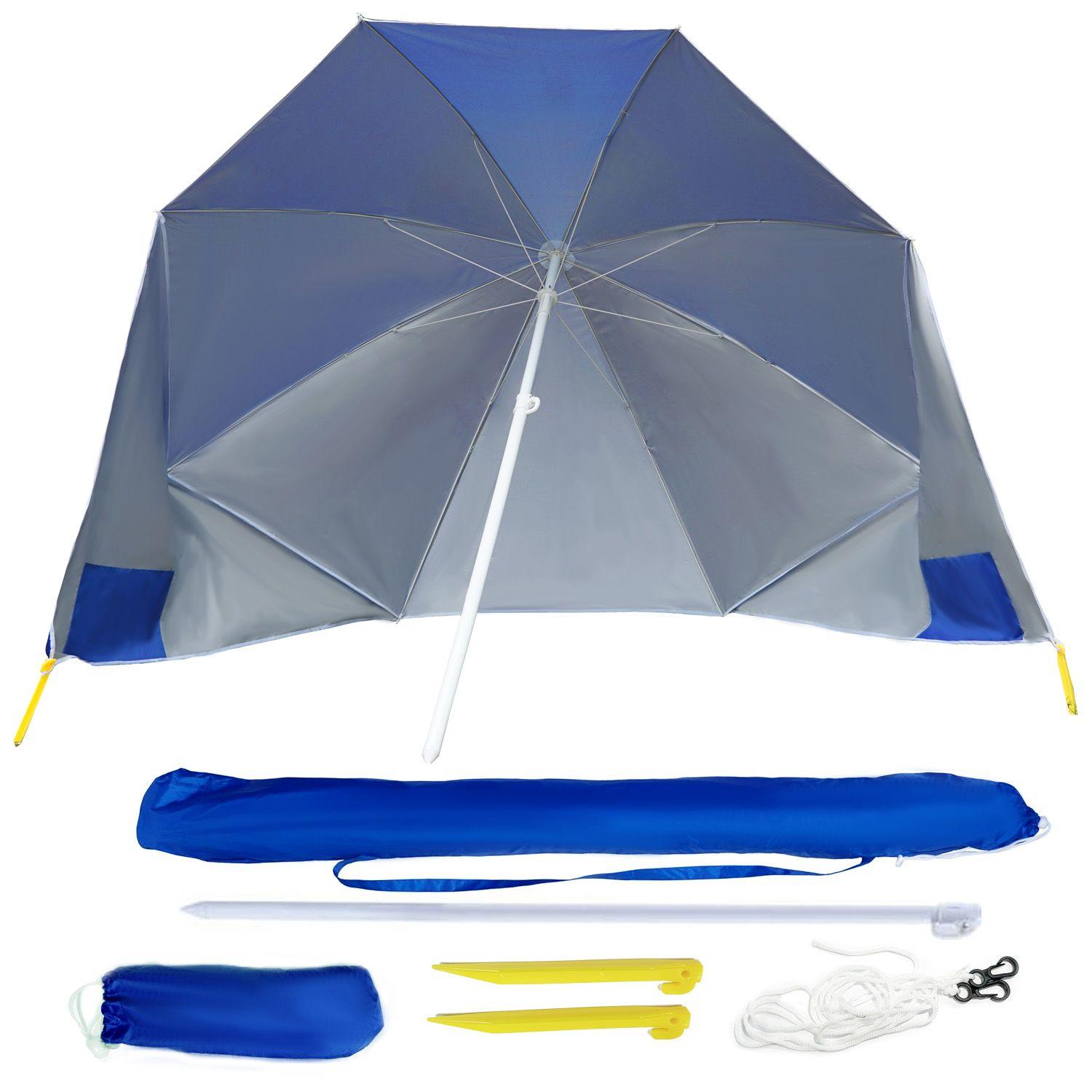 Blue Beach Carp Sea Fishing Umbrella Brolly Shelter Bivvy Sun Shade Wind Breaker by GR8 GARDEN Blue Beach Carp Sea Fishing Umbrella Brolly Shelter Bivvy Sun Shade Wind Breaker by GR8 GARDEN