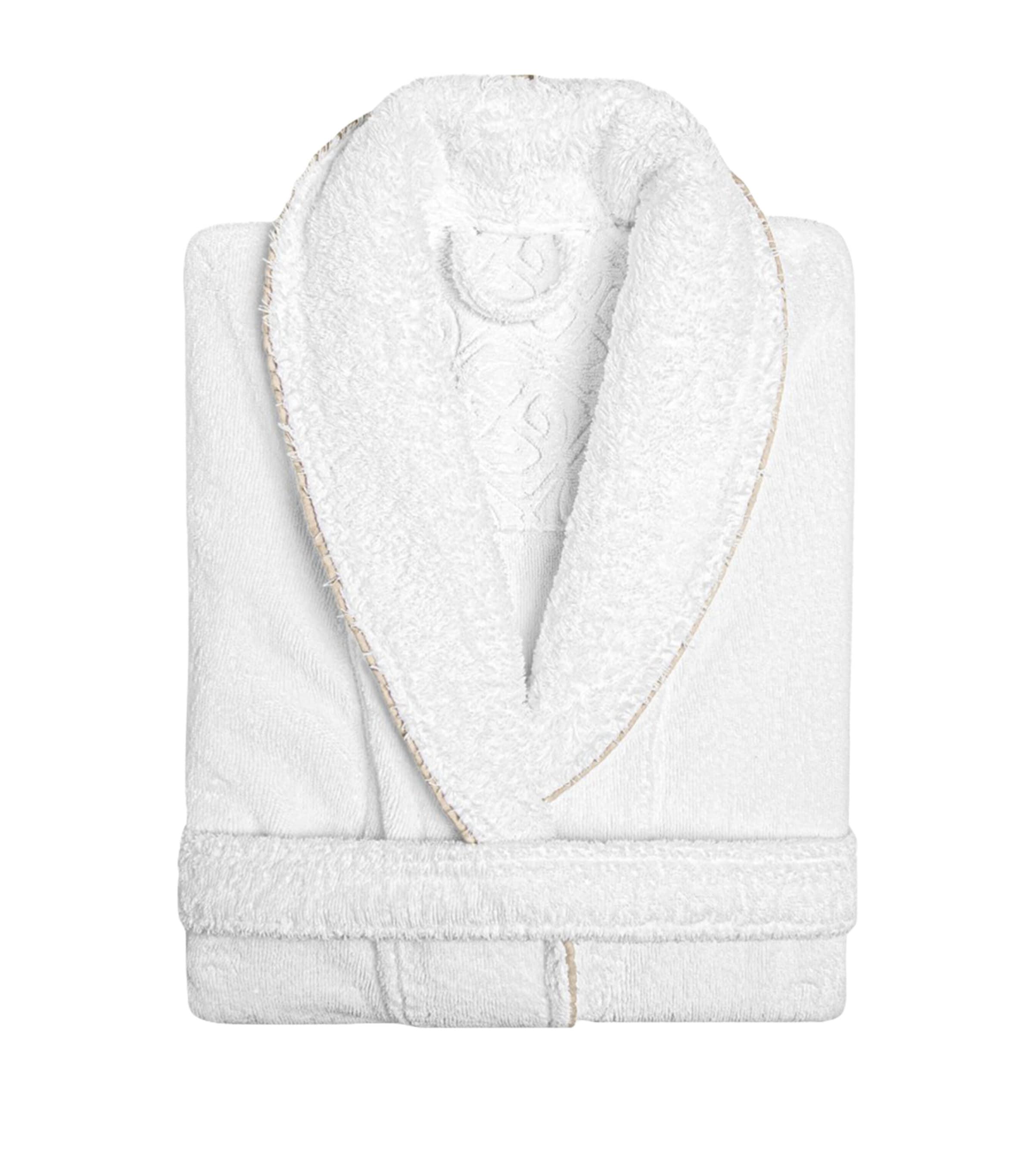 GRACCIOZA Cotton Portobello Bathrobe (Small/Medium) by GRACCIOZA