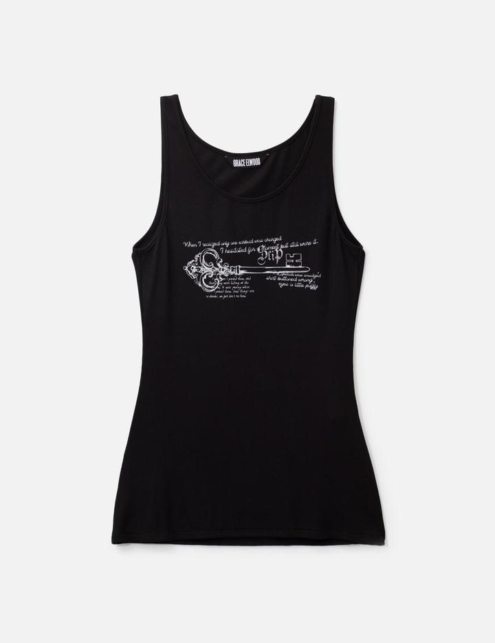 Key Printed Long Sleeveless by GRACE ELWOOD