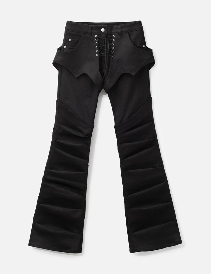 Lace Up Side Tuck Pants by GRACE ELWOOD