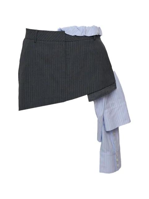 Peek-Out pinstripe skirt by GRACE ELWOOD