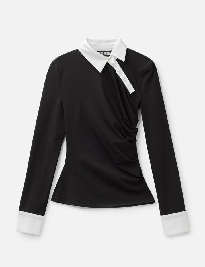 Twisted Collar Draped Jersey by GRACE ELWOOD