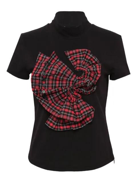 cuff-detailed jersey T-shirt by GRACE ELWOOD