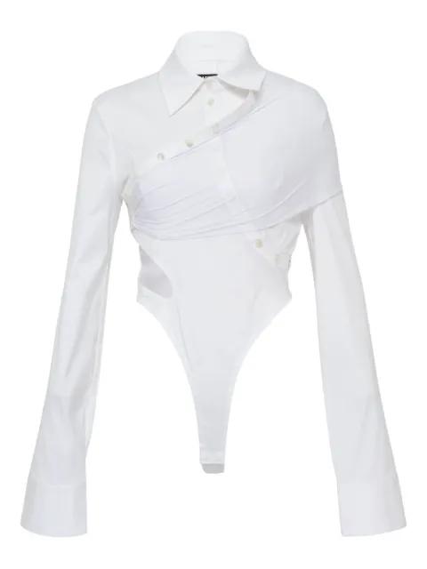 cut-out shirt bodysuit by GRACE ELWOOD