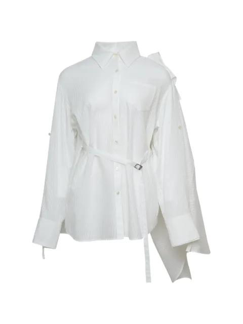 off-shoulder-drape shirt by GRACE ELWOOD