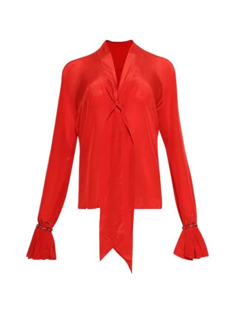 Grace Faena ruffled necktie blouse by GRACE FAENA