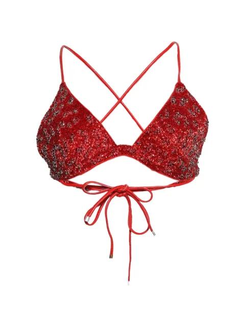 beaded-embellishment top by GRACE FAENA