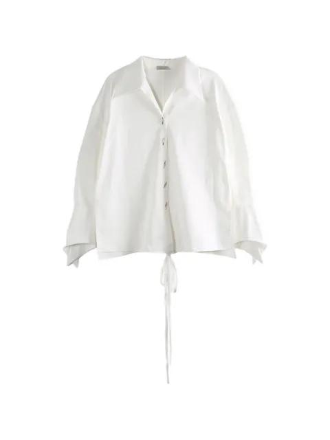 oversized-fit wrap shirt by GRACE LING