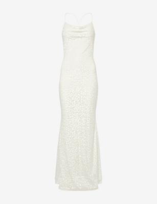 Luna Shimmer Woven Maxi Dress by GRACEJACOB