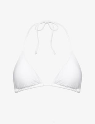 Rain Shimmer Triangle Bikini Top by GRACEJACOB