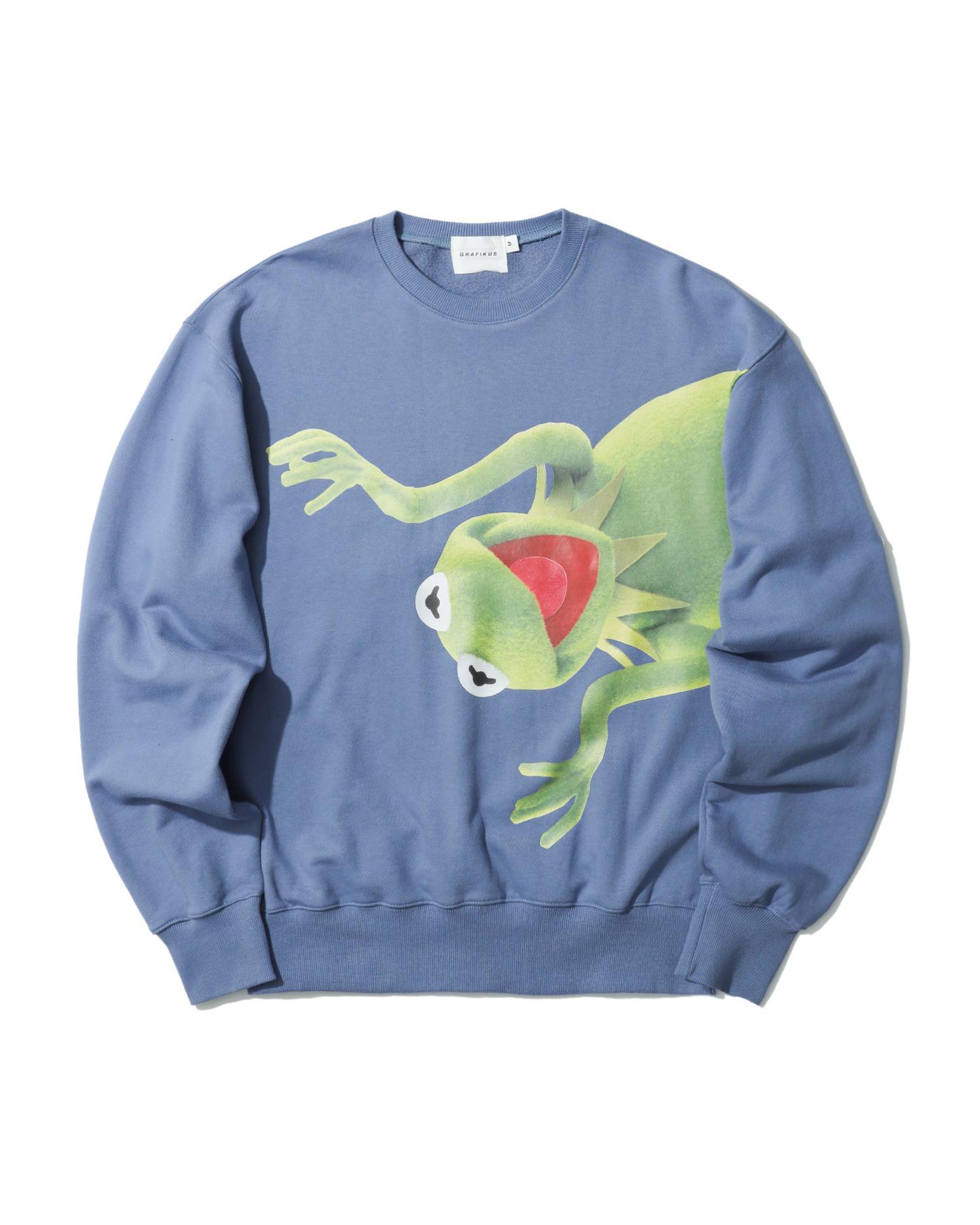 X Kermit the Frog print sweatshirt by GRAFIKUS