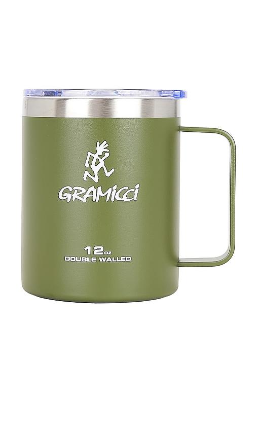 Gramicci Double Walled Stainless Steel Mug in Olive by GRAMICCI