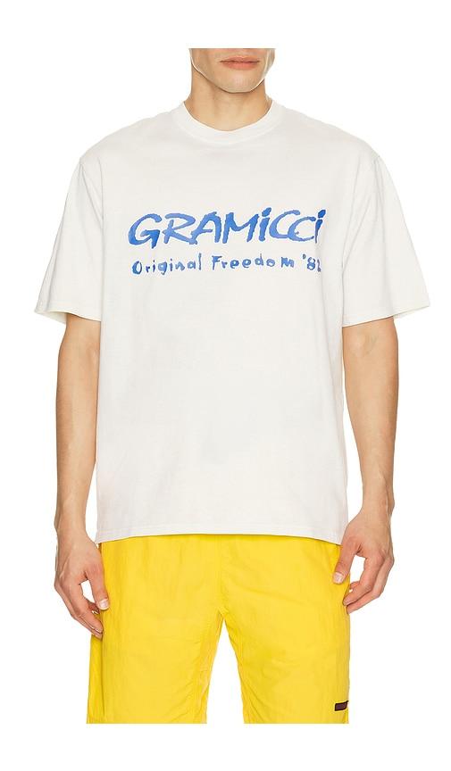 Gramicci Freedom Tee Pigment Dyed in White by GRAMICCI