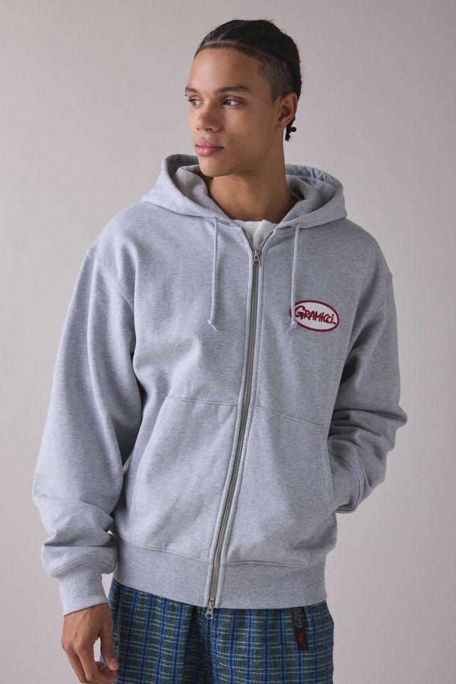 Gramicci Oval Patch Zip-Up Hoodie Sweatshirt by GRAMICCI