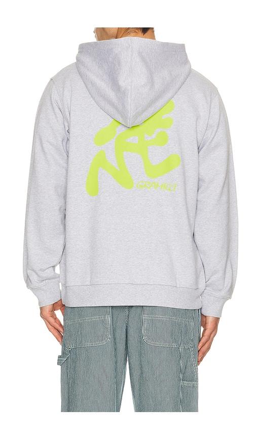 Gramicci Running Man Hooded Sweatshirt in Light Grey by GRAMICCI