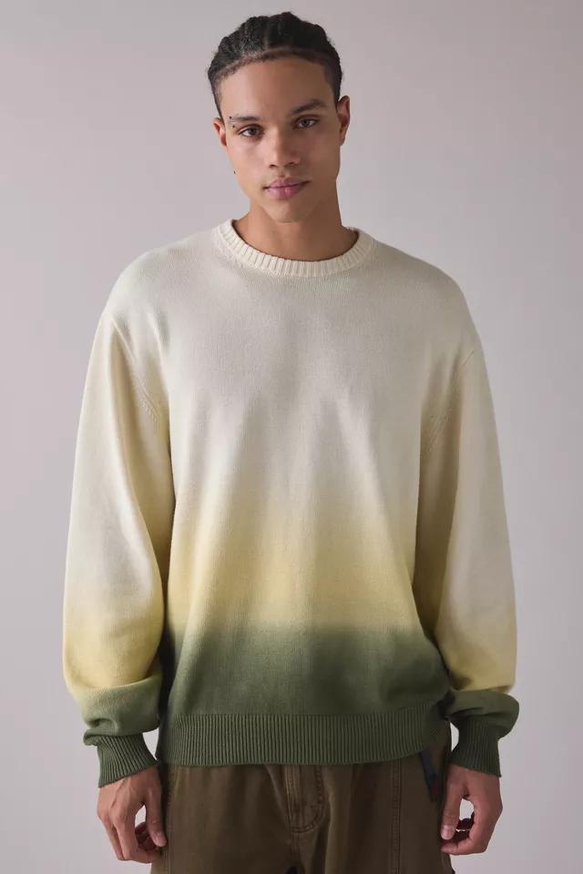 Gramicci Sunfade Dip-Dyed Crew Neck Sweater by GRAMICCI