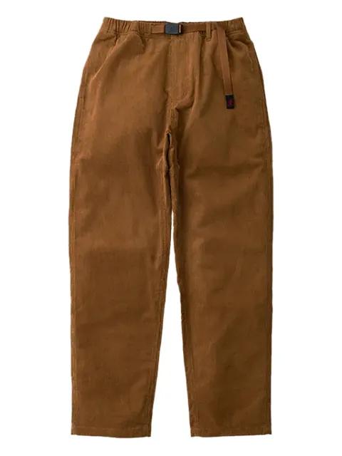 belt-detail corduroy trousers by GRAMICCI
