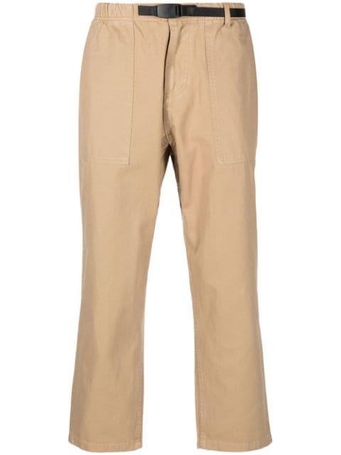 belted-waist cropped trousers by GRAMICCI