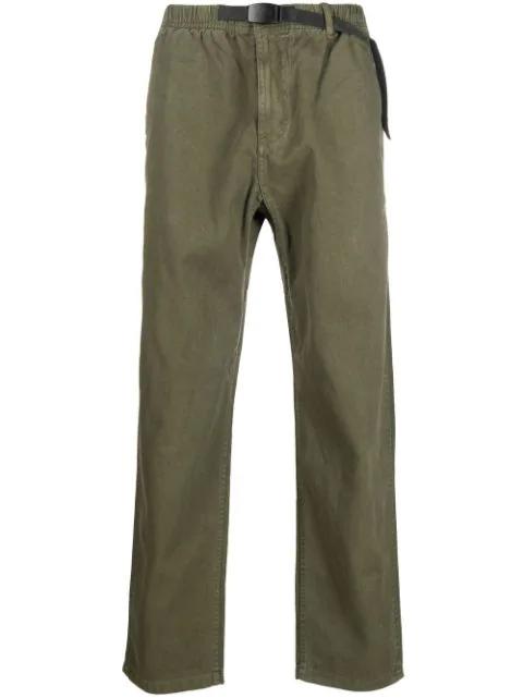 belted-waist straight-leg trousers by GRAMICCI