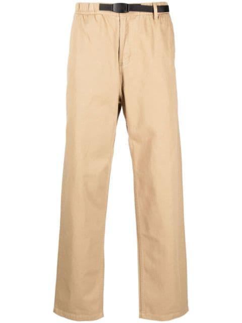 belted-waist straight-leg trousers by GRAMICCI
