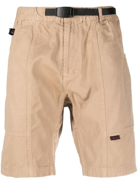 buckled-waist cotton shorts by GRAMICCI