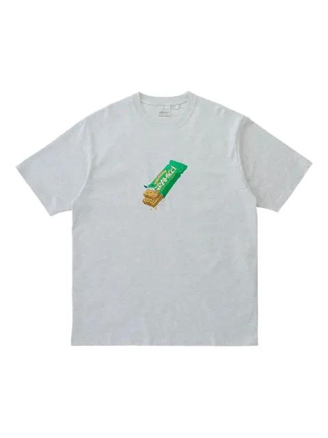 granola-bar motif crew-neck T-shirt by GRAMICCI