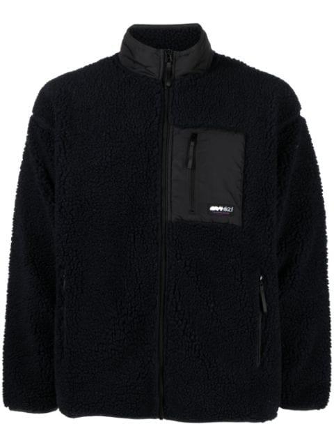 logo-patch fleece jacket by GRAMICCI