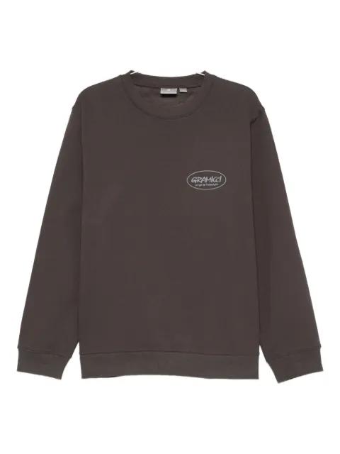 logo-print crew-neck sweatshirt by GRAMICCI