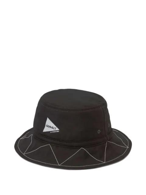 x And Wander stitch-detail bucket hat by GRAMICCI