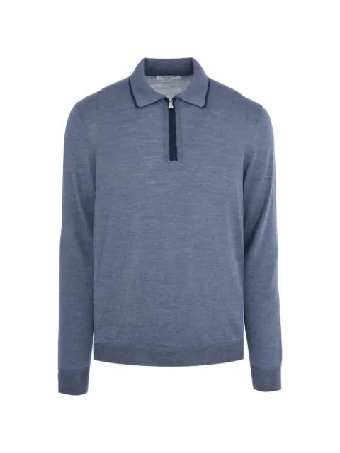 Tennis zip-fastening polo shirt by GRAN SASSO
