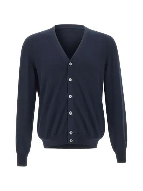 V-neck button cardigan by GRAN SASSO