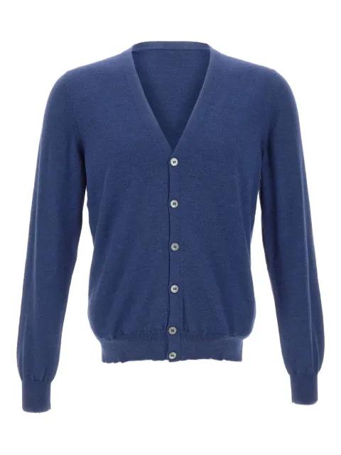 V-neck button-up cardigan by GRAN SASSO