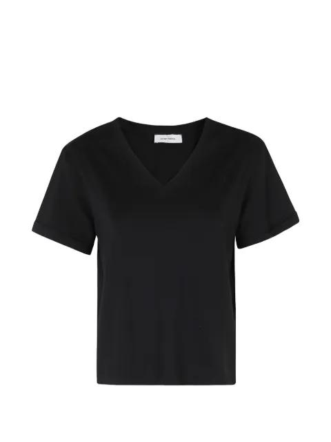 V-neck rolled-cuff T-shirt by GRAN SASSO