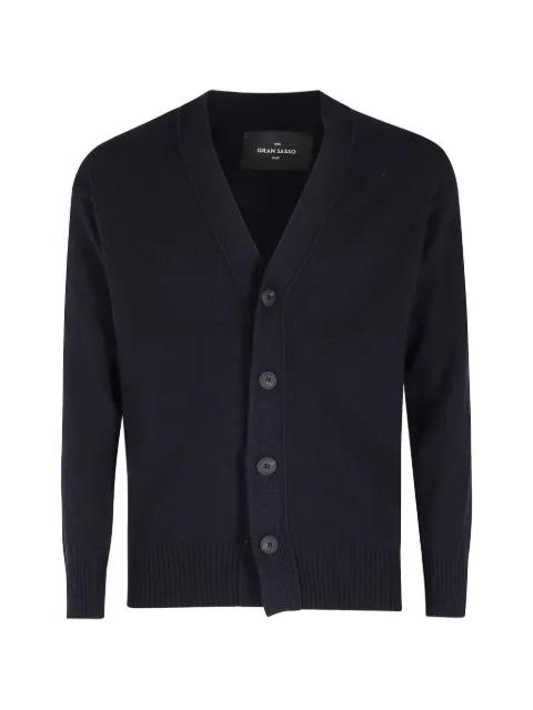 button-up knit cardigan by GRAN SASSO