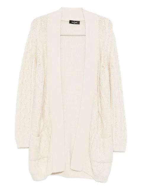 cable-knit pockets cardigan by GRAN SASSO
