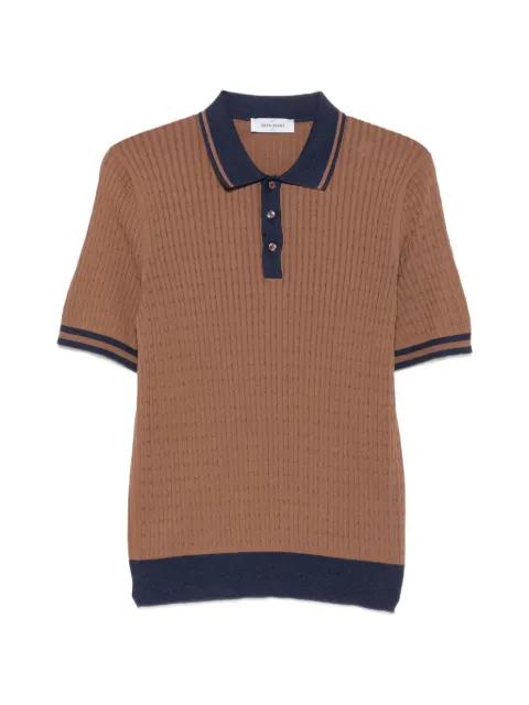 cable-knit polo shirt by GRAN SASSO