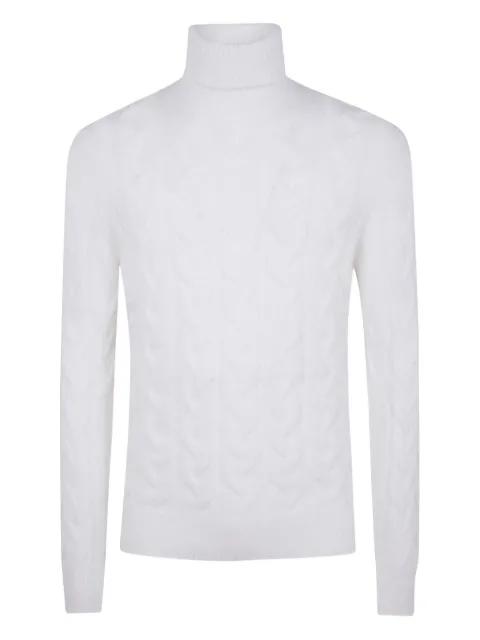 cable-knit turtleneck sweater by GRAN SASSO