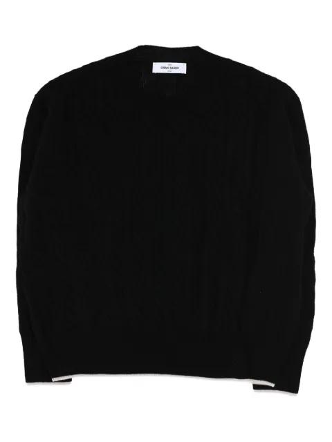 cable-knit wool-blend sweater by GRAN SASSO